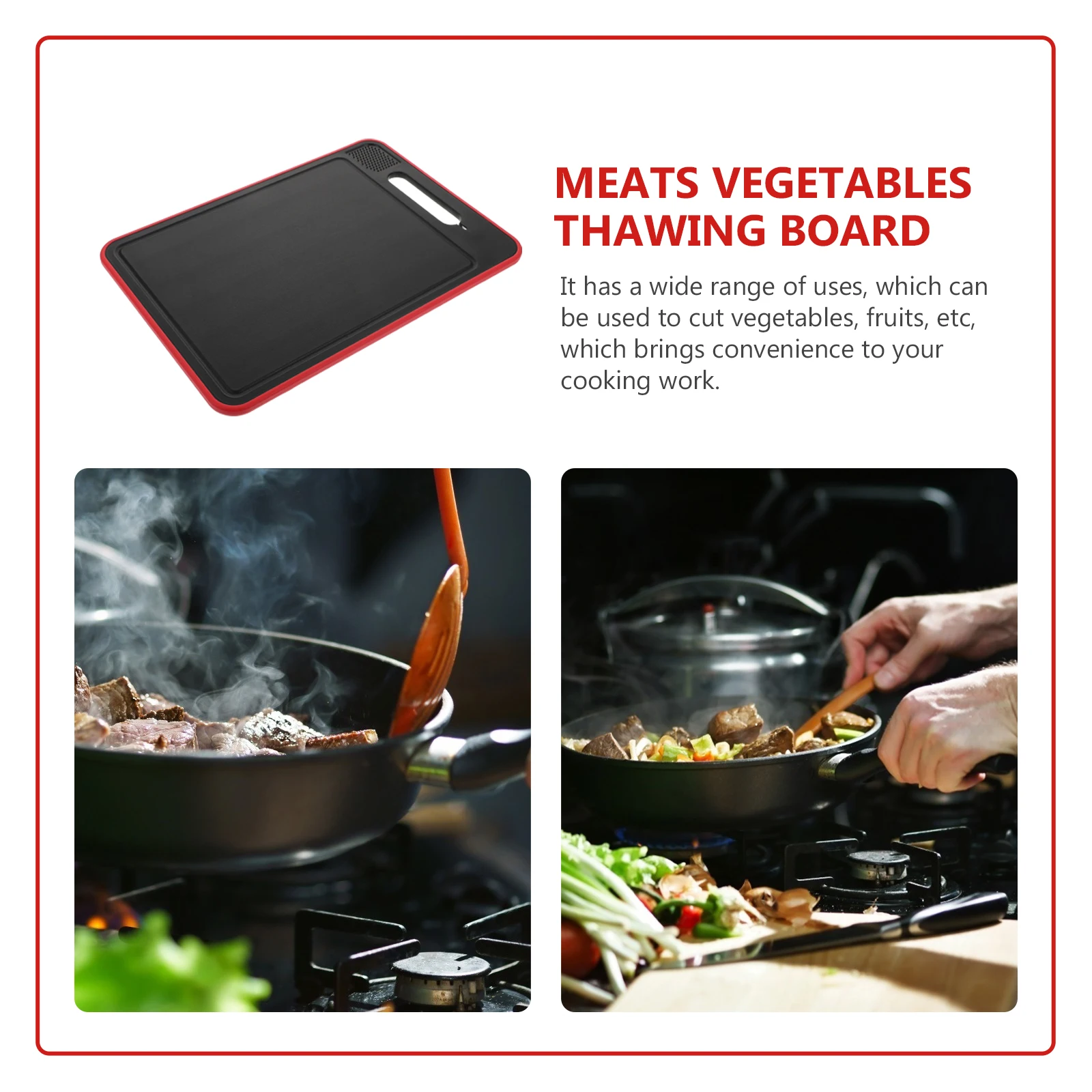 

Double Sided Cutting Board Thicker Premium Anti-Slip PP Mat Kitchen Tool Household Gift Defrosting Thawing