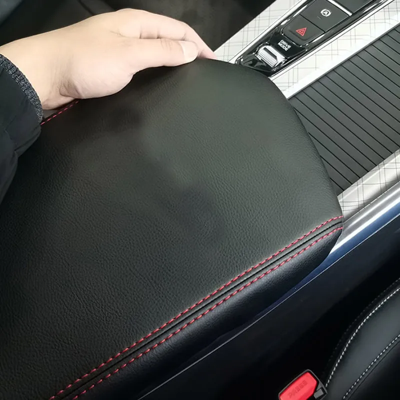 غطاء صندوق مسند الذراع المركزي للسيارة واقي من الجلد الصناعي لجيلي مونجارو KX11 مانجارو 2023 2024 ملحقات التعديل الداخلي