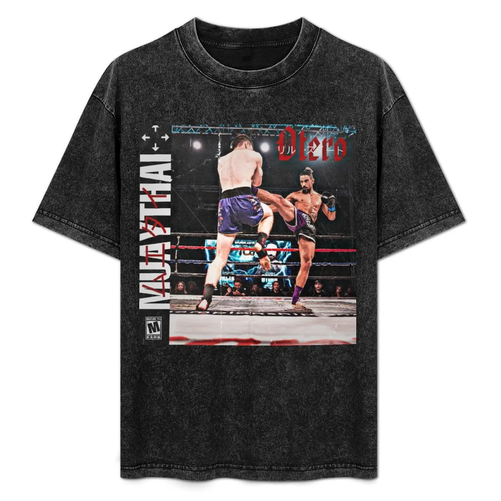 

MUAY THAI OTERO T-Shirt Basic Solid Color Short Sleeve Cotton Top