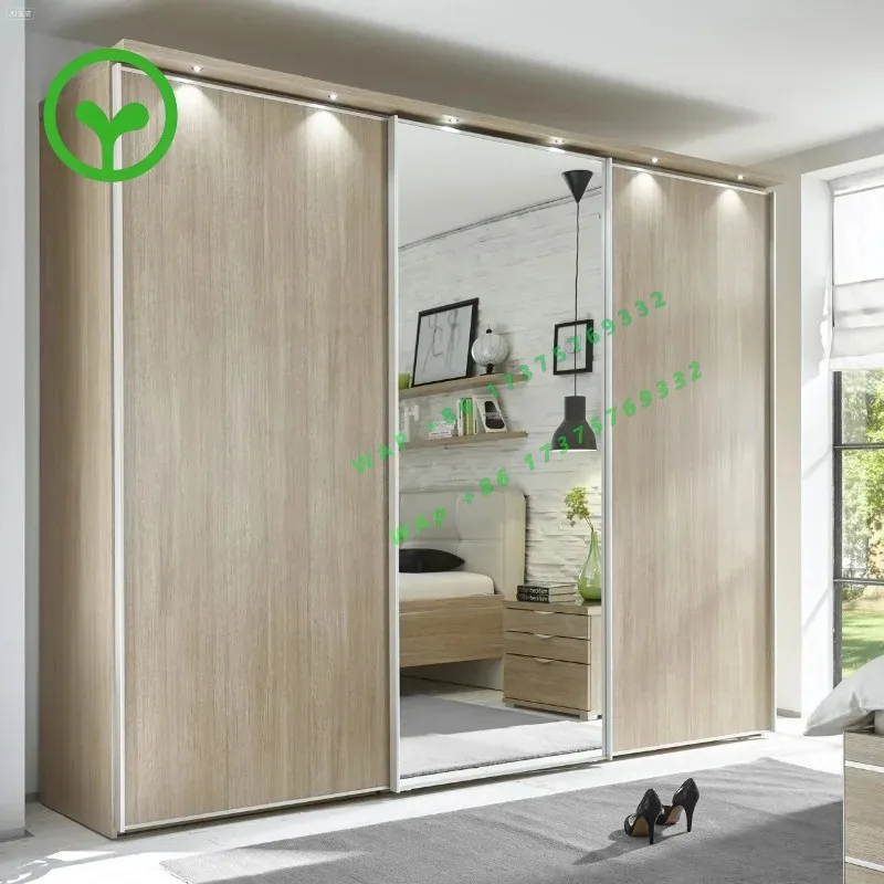 【specialized】Modern Design Modular Mirrored Sliding Door Wardrobe Closet