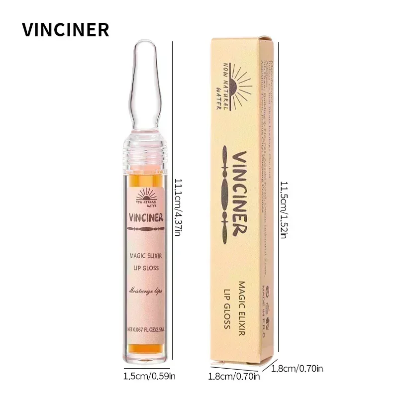 ヴィンシナー 新6色 リップオイル シャイニーラスター 長持ち 保湿ケア リップ ファッション 簡単塗布 プロ仕様 リップグロス 2.5ml