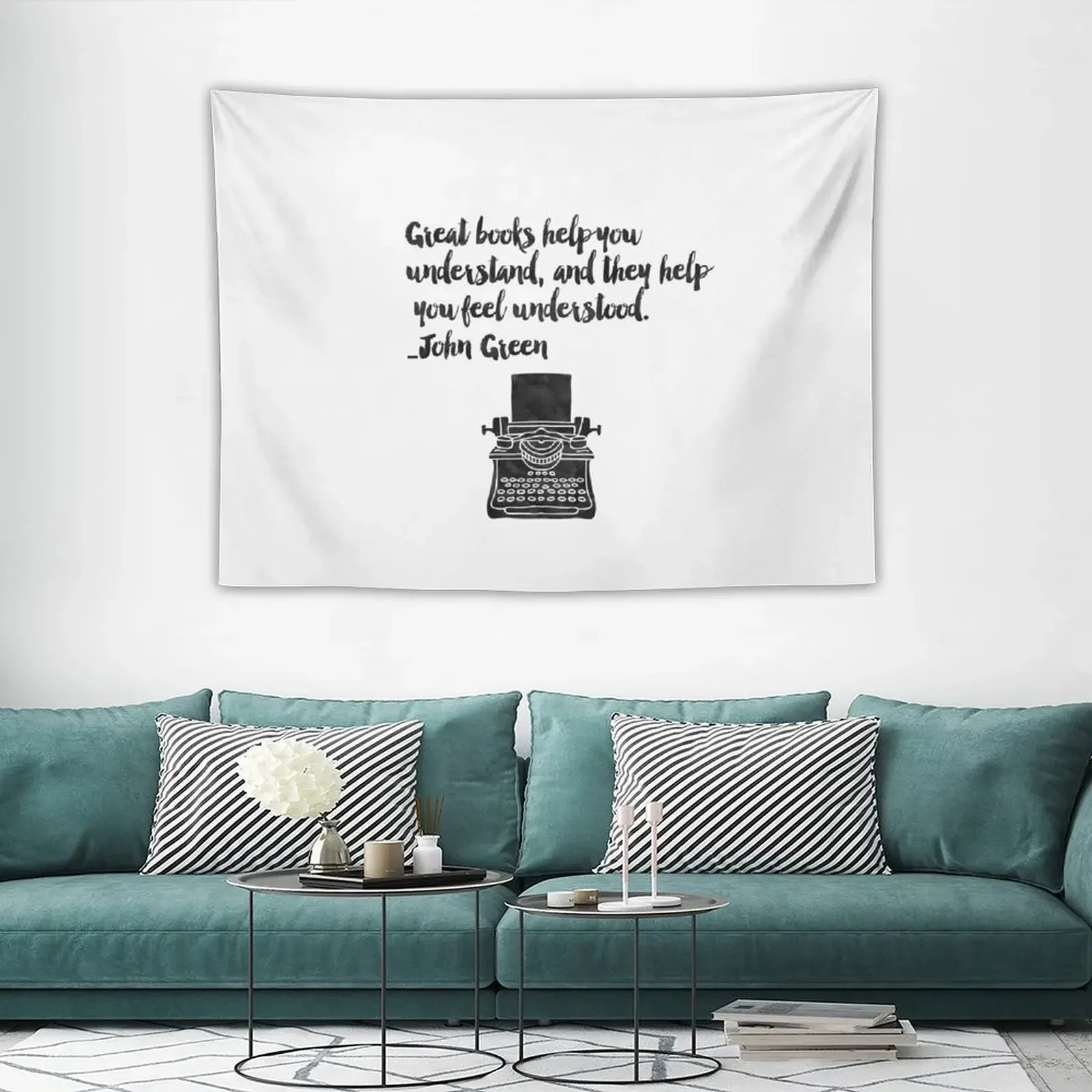 Wisząca dekoracja ścienna John Green Tapestry do domu