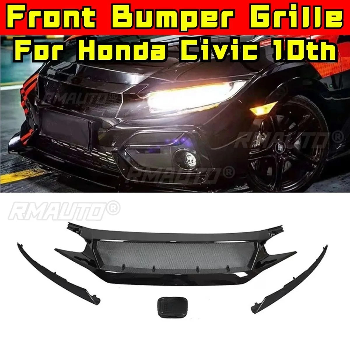Car Bumper Grill De… - image