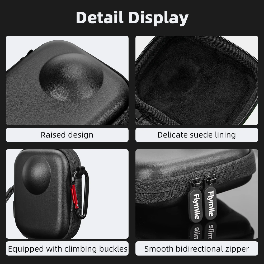 Flymile قفص حقيبة التخزين ل DJI Osmo 360 المضادة للخدش حمل حقيبة صغيرة محمولة صندوق سفر ملحقات الكاميرا