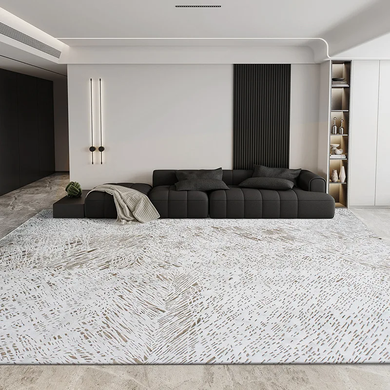 Factory Direct Modern Plush Home Living Room Carpet Easy-Care Wool Hand-Knitted Floor Mat Stain-Resistant for Bedroom