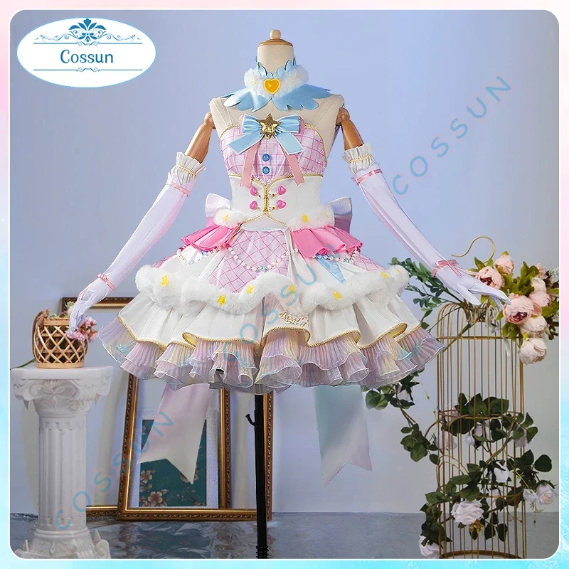 [Customized] Aikatsu! Series Hoshimiya Ichigo Shining Declara Cosplay Costume Game Anime Uniform Hallowen Play Role Clothes