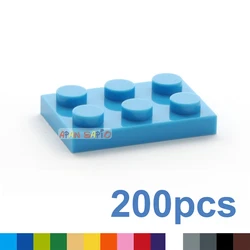 200pcs DIY Building Blocks Thin Figures Bricks 2x3 Dots 12Color Educational Creative Toys for Children Size Compatible With 3021