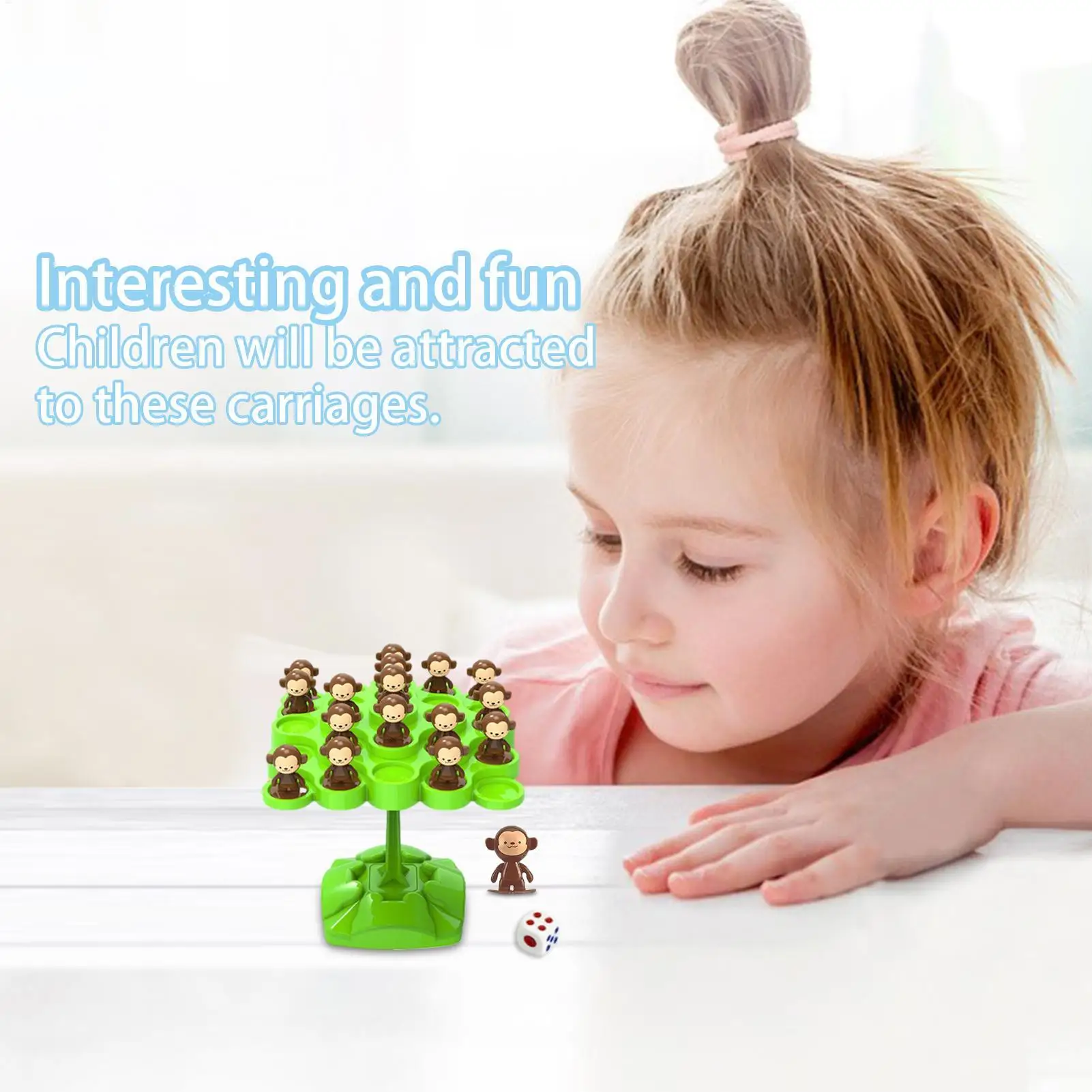 قرد التوازن شجرة التركيز التدريب التعليمية التراص لعبة اثنين من لاعبين التوازن التفاعلي للأطفال لعبة التعليم المبكر