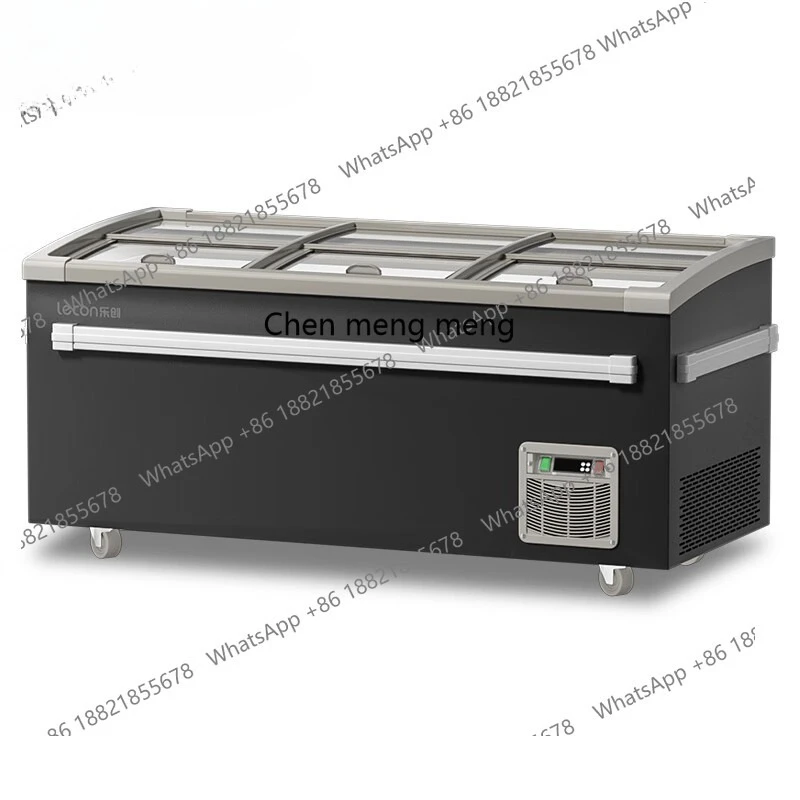 

Commercial supermarket combination island cabinet horizontal large capacity fresh-keeping cold storage frozen display cabinet