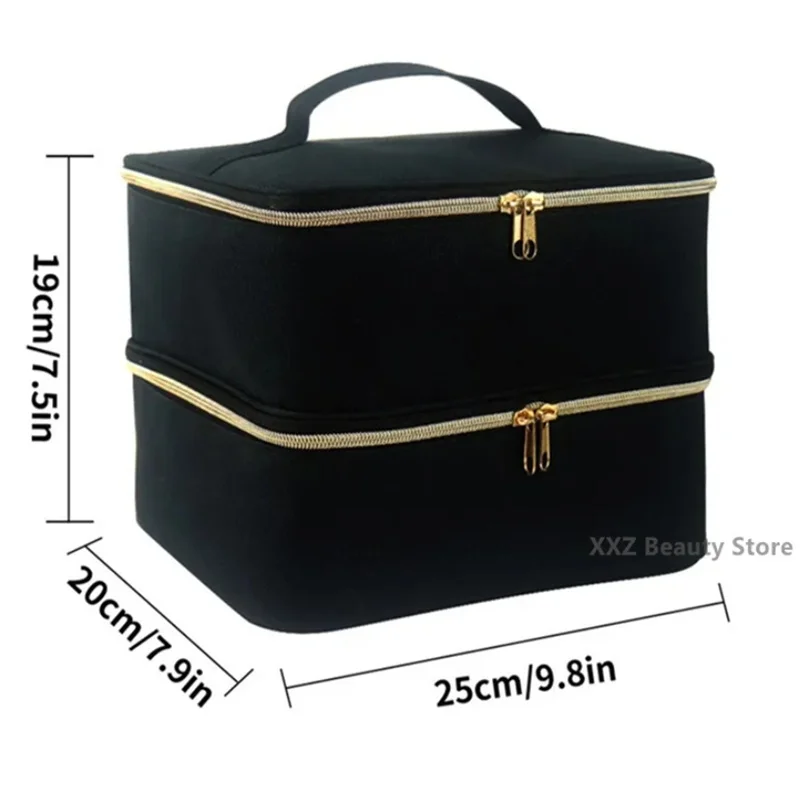 Przenośne pudełko z organizerem na 30 butelek olejku eterycznego Torebka do przechowywania lakieru do paznokci Kosmetyczny organizer na lakier do paznokci