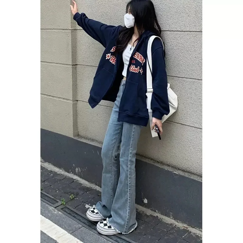 

Ladies Jeans Gothic Clothes Quality Texture Material Feel Female Denim Fashion Comfortable Lasting Wear Resistant Anti Wrinkle