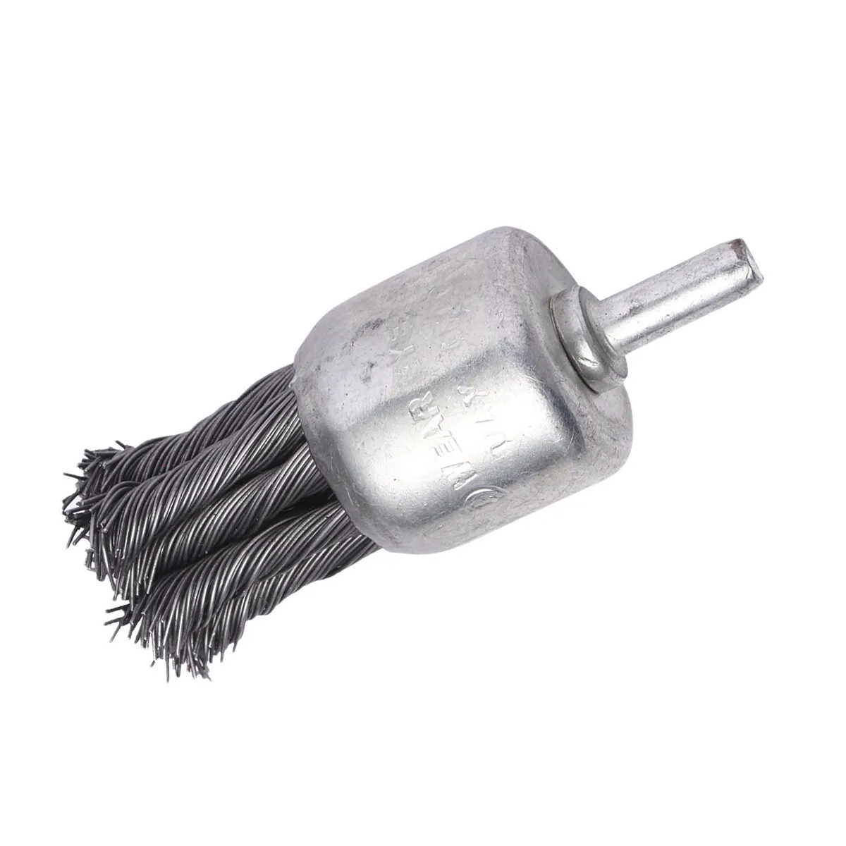 Steel Wire Brush Knot Type Pen Shape Crimped End For Power Drill Deburring Polishing Metal Stone Surface Silver - view 5