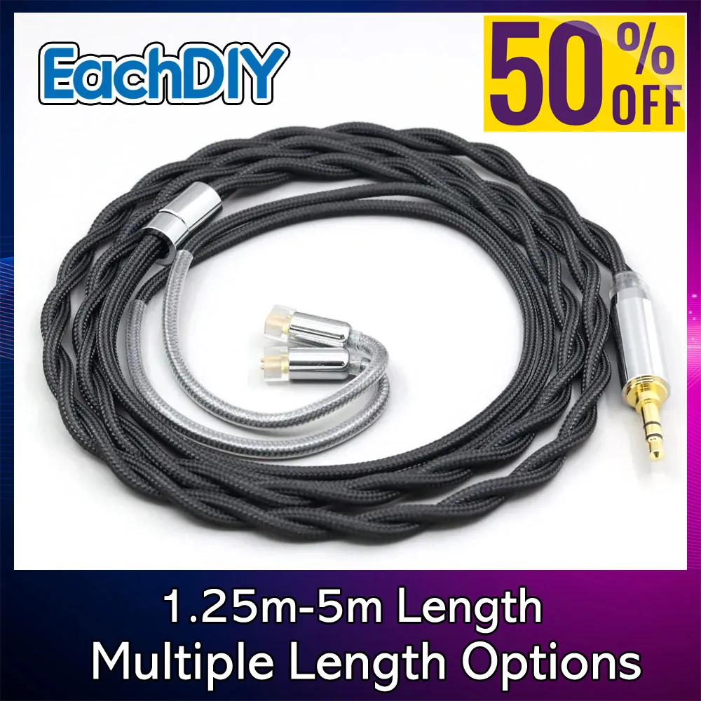

Nylon Pure 99% Silver Gold Graphene Shield Palladium earphone Cable For UE11 UE18 pro QDC Gemini Gemini-S Anole V3-C V3-S 8310