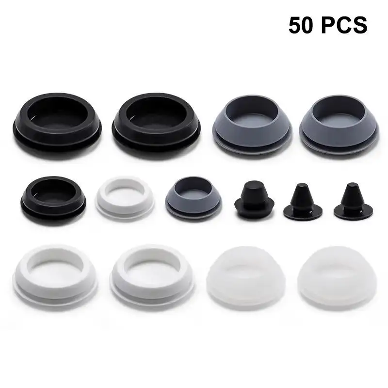 ~50Pcs Silicone Stopper Rubber Stopper For Caravan Camper Heatproof Spacers, Non-Slip Lid Lifters To Prevent Scratches & Spills