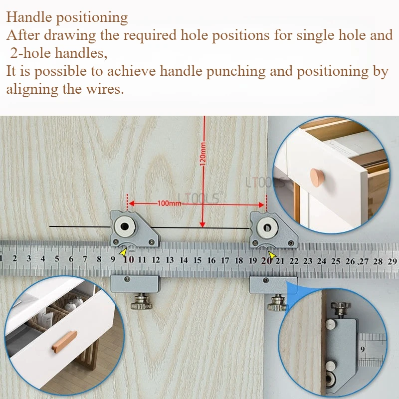 

Регулируемый 45/90 ° Направляющая для сверления петель, дверная ручка, универсальный шаблон для деревообработки, инструмент для точной маркировки и выравнивания
