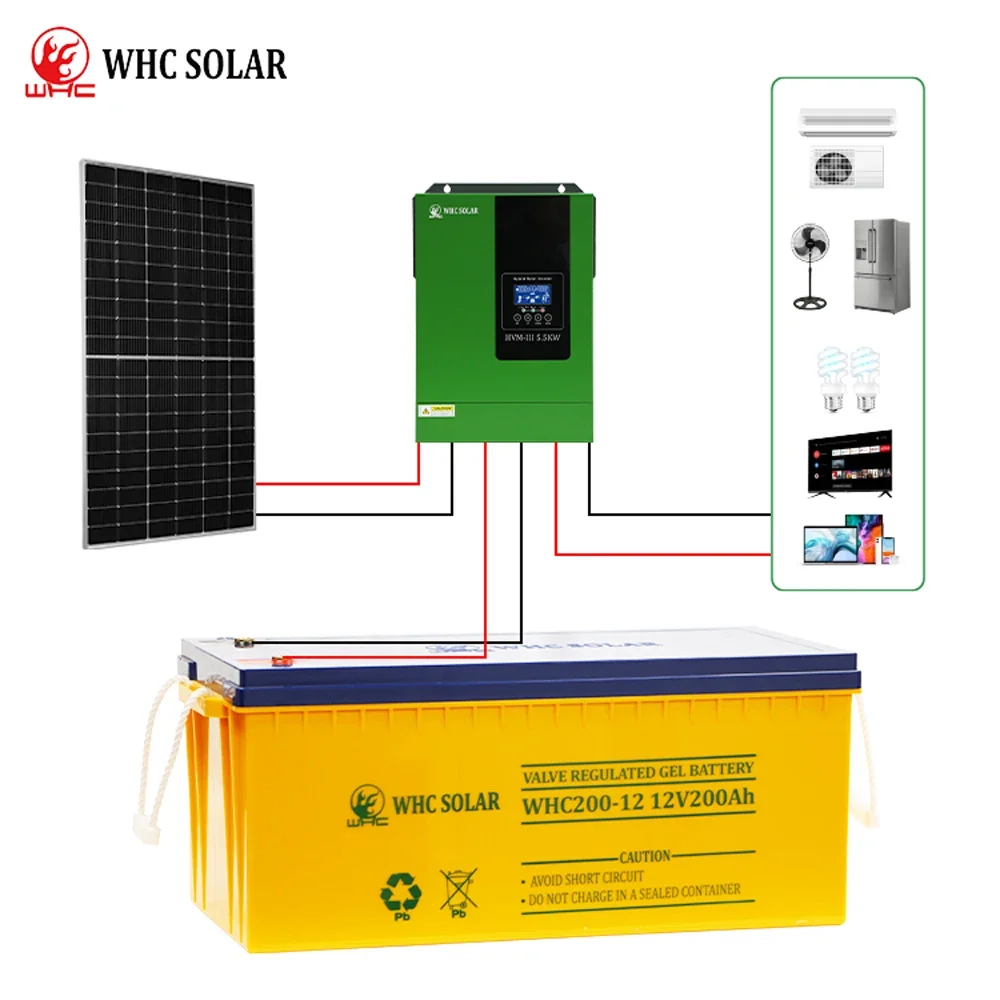 Original brand newW-HC SO-LAR 12 volt 24v agm gel inverter storage deep cycle battery 12v 100ah 200ah 250ah solar battery gel le