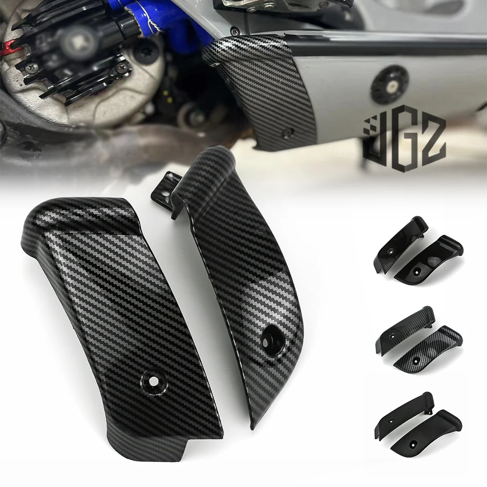 Motorcycle ABS Carbon Black Rear Spoiler Cover Protector Pad for VESPA GTS 250 300 GTV 2013 - 2020 2021 2022 2023 Accessories