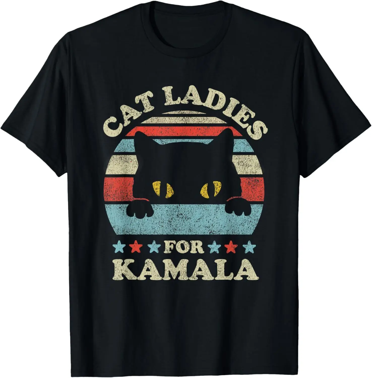 

Cat Ladies for Kamala Harris President 2024 Funny Cat Lady T-Shirt