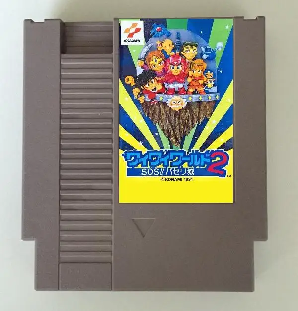 Wai World 2 cartucho de juego en inglés para consola NES/FC