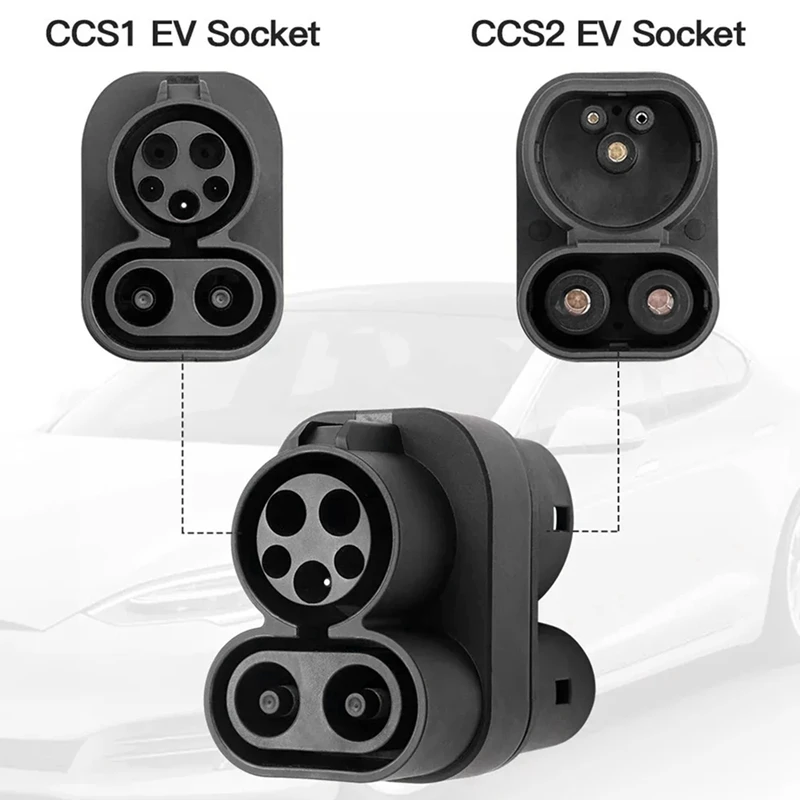 CCS1 To CCS2 EV 1000V 250A CCS1 To CCS2 Plug Charging Connector Adaptor EV Charger Connect Adapter