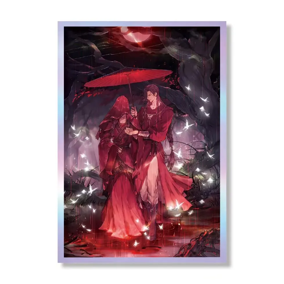 "Heavenly Official Bestows Blessings" periférico yaoi láser papel de color extragrande estilo W "Xie Lian Hua Cheng" regalo exquisito