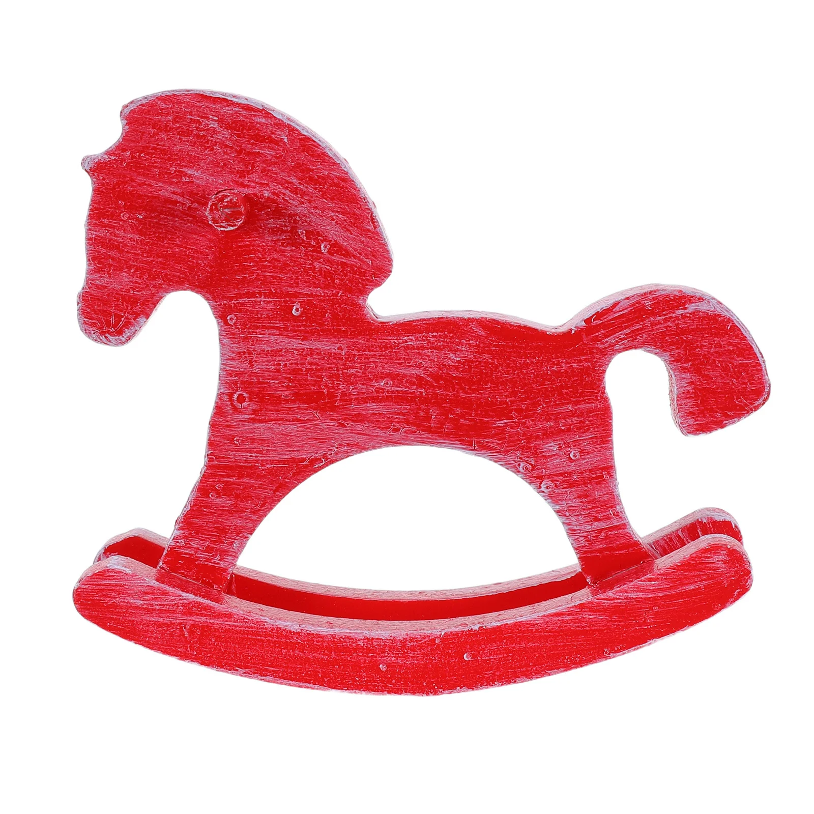 هزاز الحصان الخشبي الحيوان النحت خمر رسمت باليد مكتب مذاكرة الديكور الحنين عيد الميلاد زخرفة رف الكتب ريفي