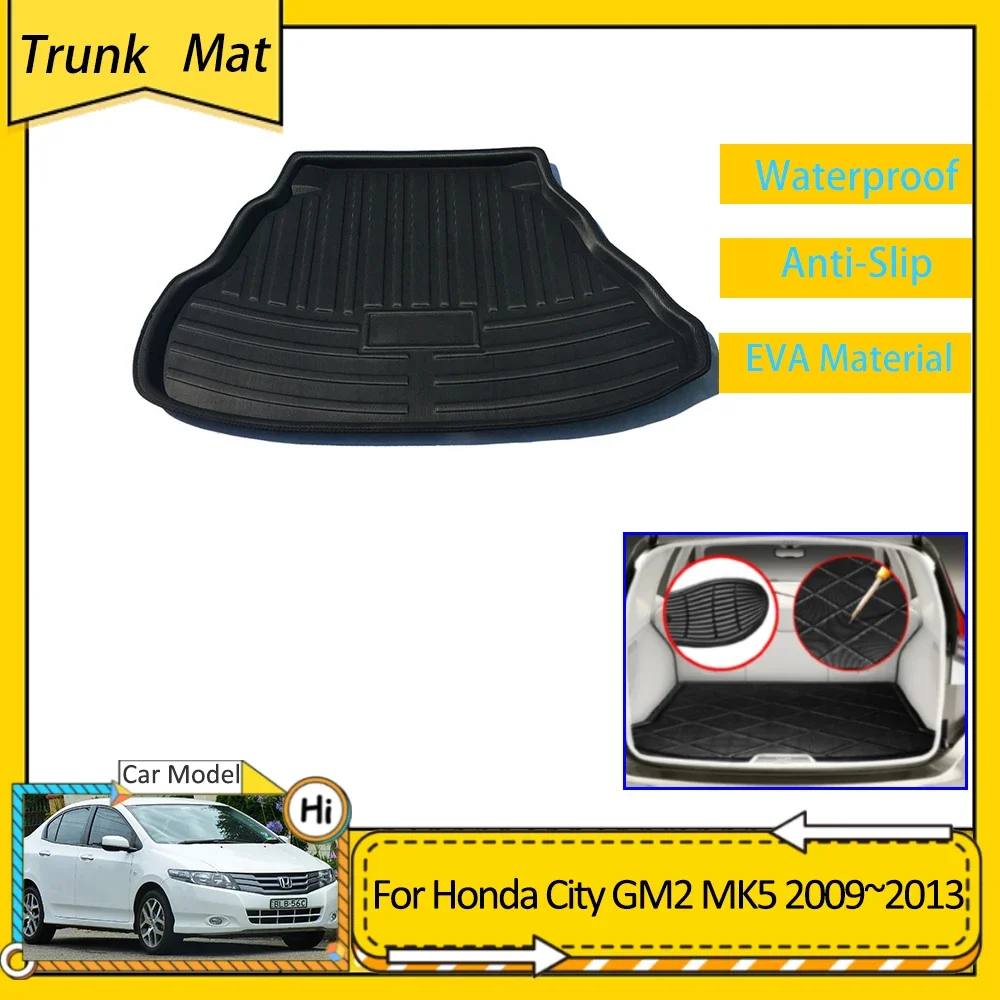 

Car Trunk Mat For Honda City GM2 3 Ballade MK5 2009 2010 2011 2012 2013 Cargo Boot Pad Protective EVA Waterproof Carpet Floor