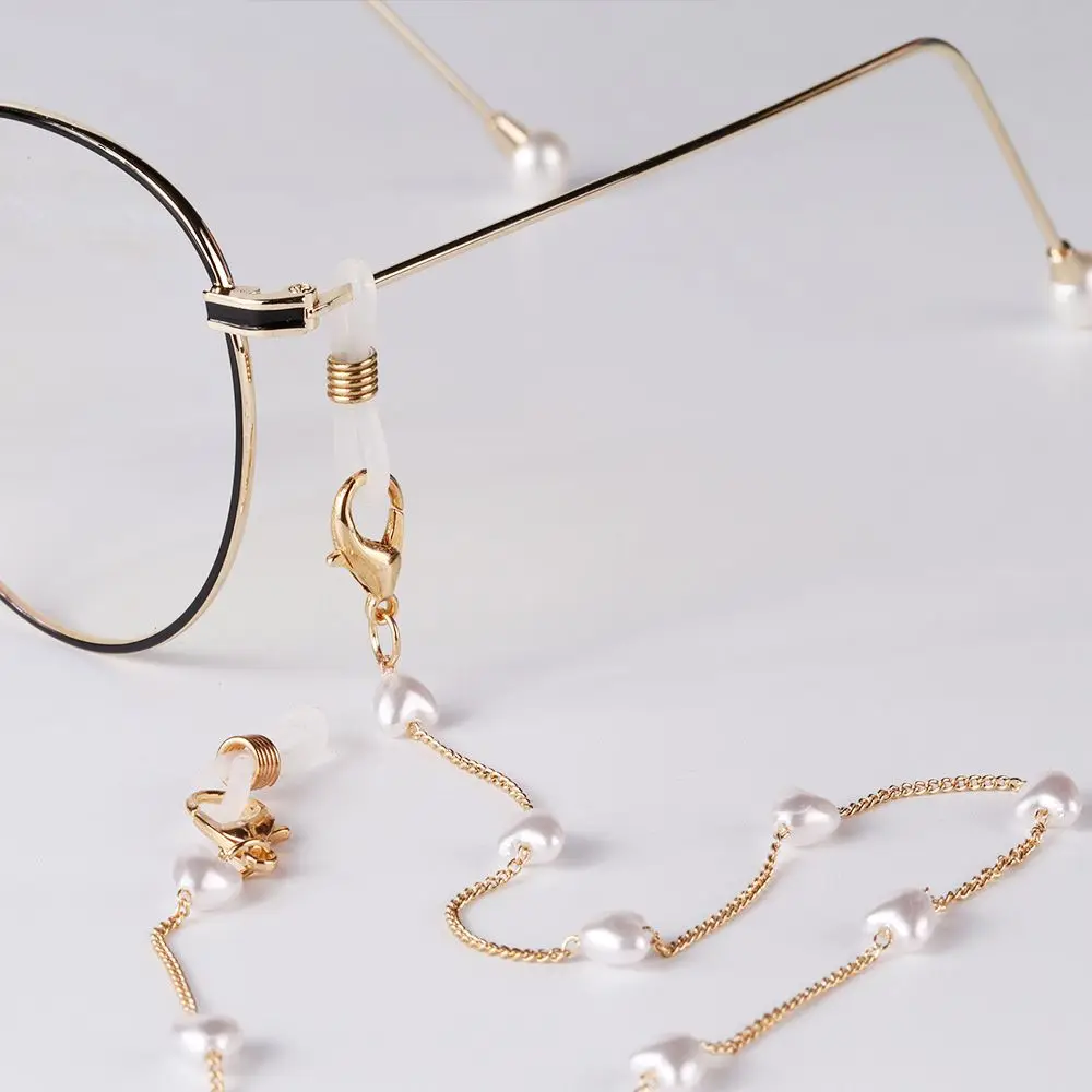 Star Pearl Gold Chain Anti-lost Lanyard Chain Anti Drop Lanyard Halter Glasses Chain Mask Chain Mask Extender Chain
