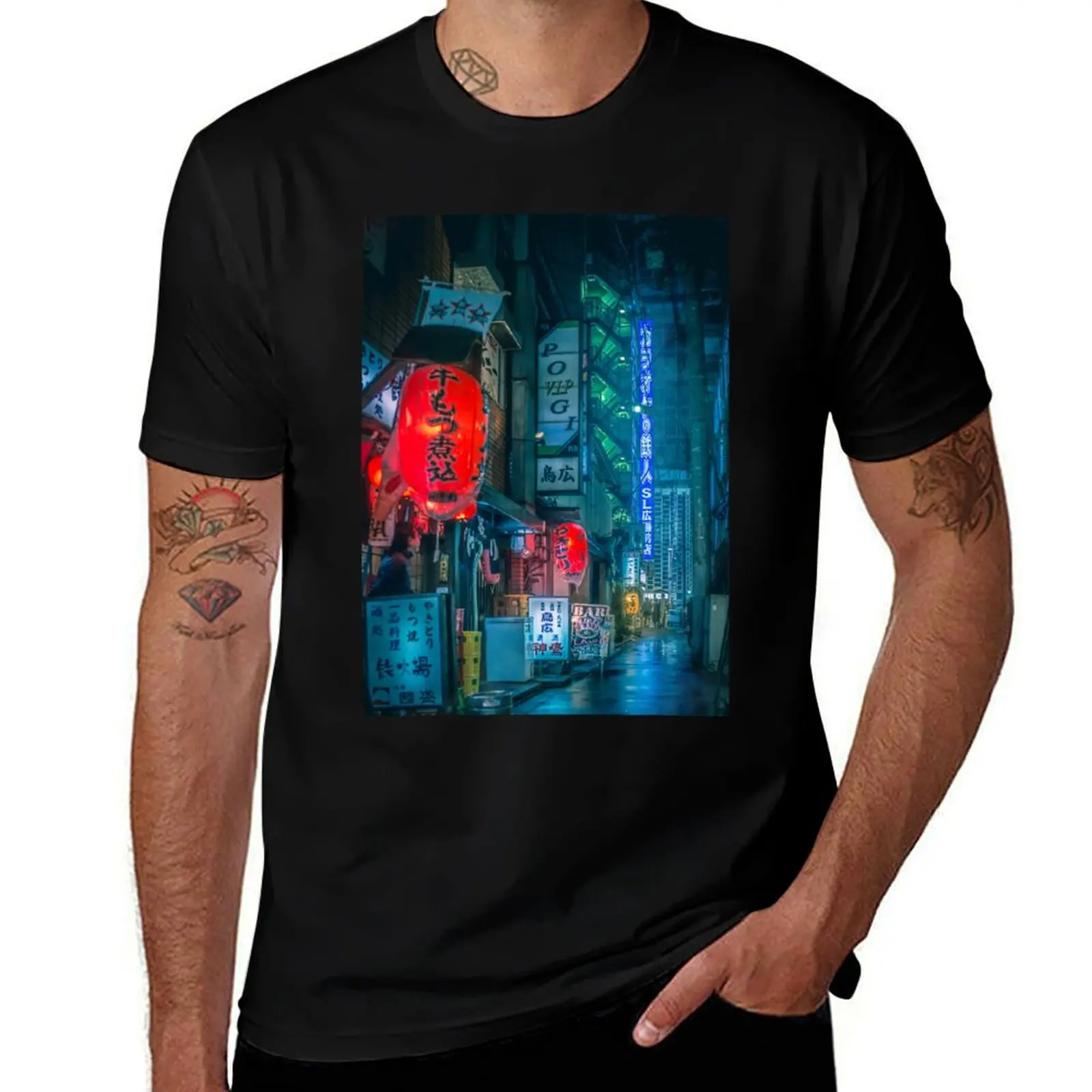 

Japanese Lantern T-Shirt funny t shirts man man t shirt cotton T-Shirt