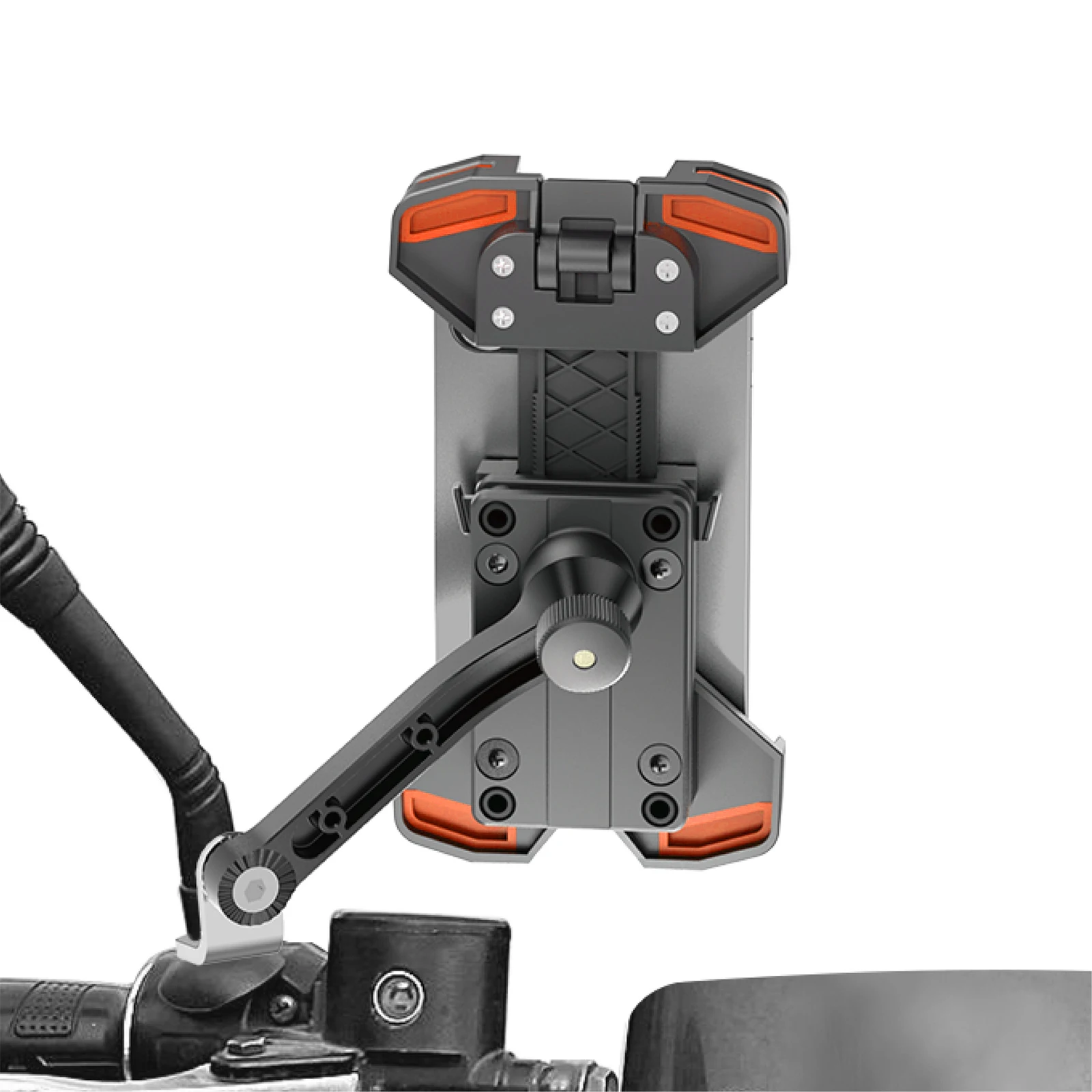 ODIER rowerowy uchwyt na telefon komórkowy Anti-Shake uchwyt na telefon motocyklowy regulowany uchwyt nawigacyjny do rowerów EBike motocykl