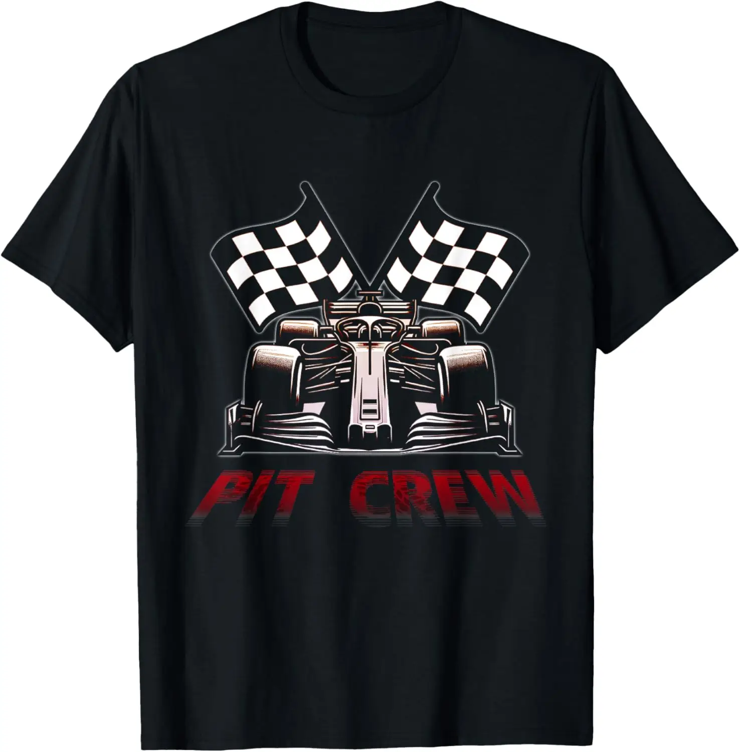 Claasic Pit Players Lovers Apparel Crew Racing Car Sports T-Shirt