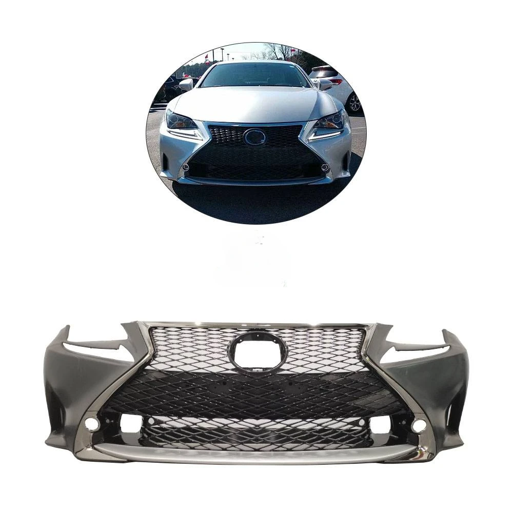 

High Quality Front Bumper Kit for Lexus RC 2014+ Upgrade To F-Sport Style Front Bumper Body Kit and F Sport Grill