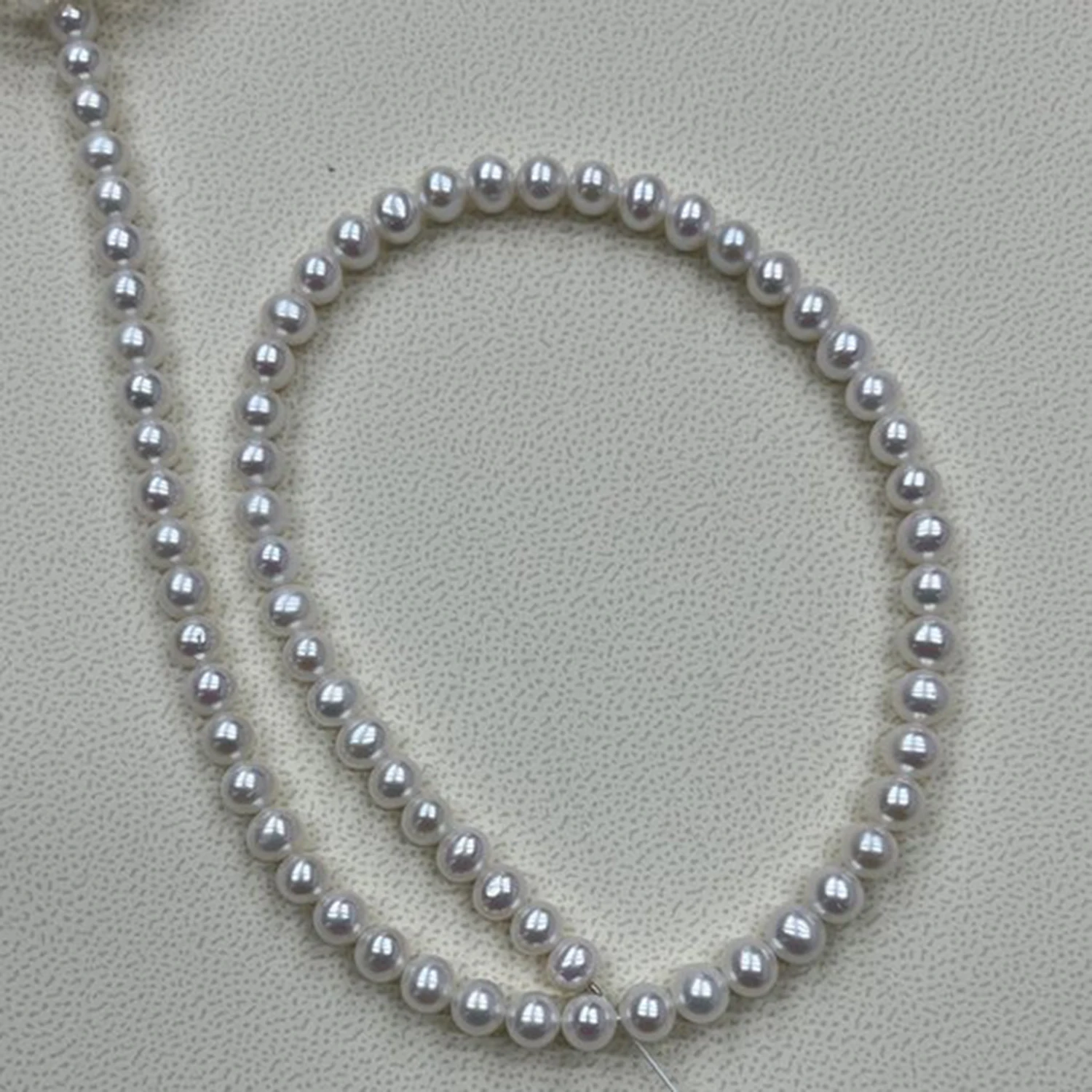 6-7mm Round Stripes Natural Freshwater Pearl Spacer Bead Jewelry Make DIY Necklace Bracelet Women Premium Wedding Gift