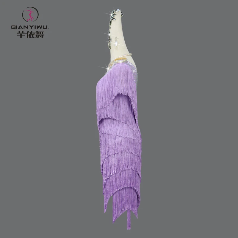 Novo vestido de dança latina sexy roupas das mulheres prática de salão usar cabaré traje de baile senhoras crianças terno meninas palco saia noite