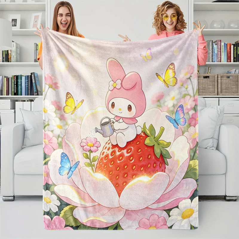 

Плед из фланели Hello Kitty, милый мультяшный мягкий теплый флисовый плед для дивана, кровати, путешествий, кемпинга, детей и домашнего декора