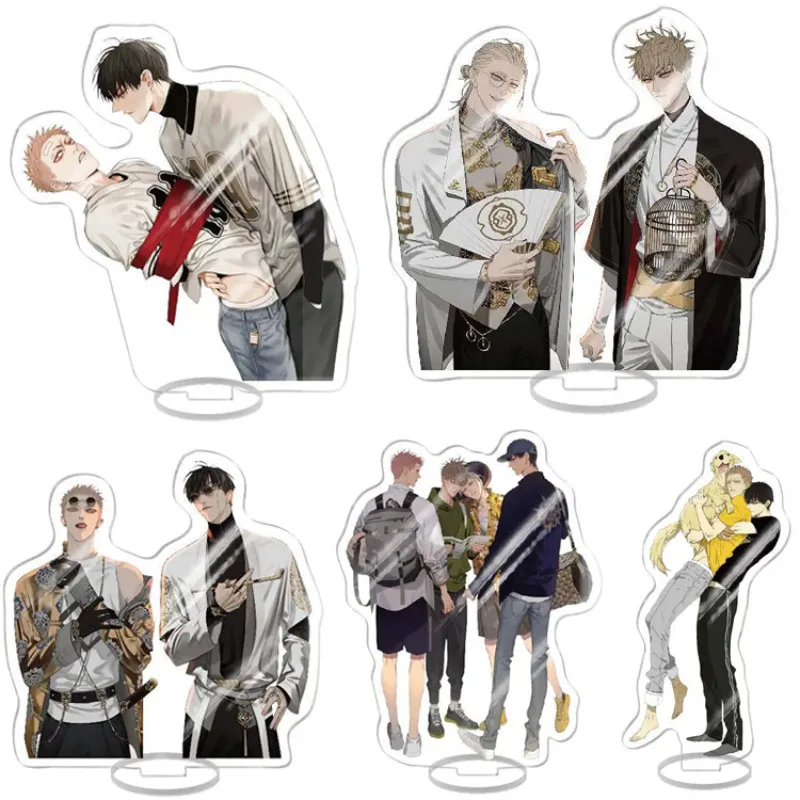 Anime 19 Days Acrylic Figure Stand Model Toy Old Xian Hetian Jian Yi Zhan Zhengxi Character Stand Desk Decor Cosplay Fan Collect