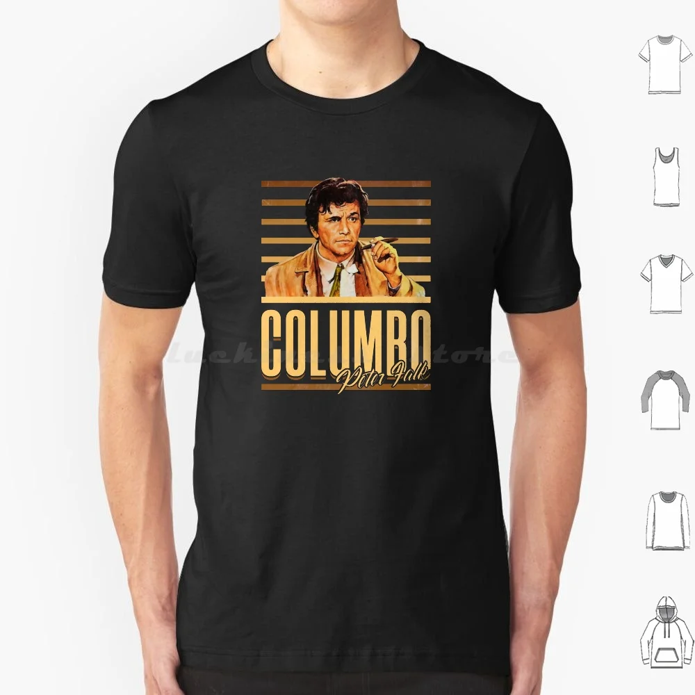 Columbo-Colombo-Retro Tv T Shirt 6Xl Cotton Cool Tee Columbus Retro Tv Peter Fa…