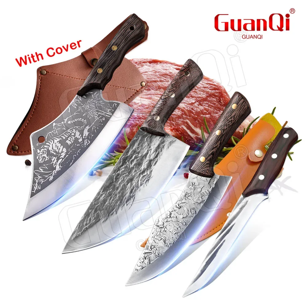 

Stainless Steel 8 Inch Butcher Knife Slaughtering Knife Fishing Knife Forged Handmade Cleaver Knife Kitchen Chef Knife