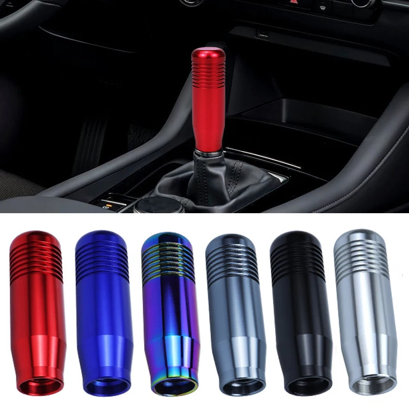 Stylish 8.5CM Car Aluminum Manual Gear Shift Knob Stick Manual Transmission Gearstick Lever Shifter Knob Auto Accessories