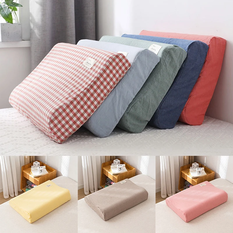 Nordic Printed Cotton Latex Pillowcase Bedroom Sleeping Memory Foam Pillows Case Washable Pillow Protector Cover 50*30cm/60*40cm