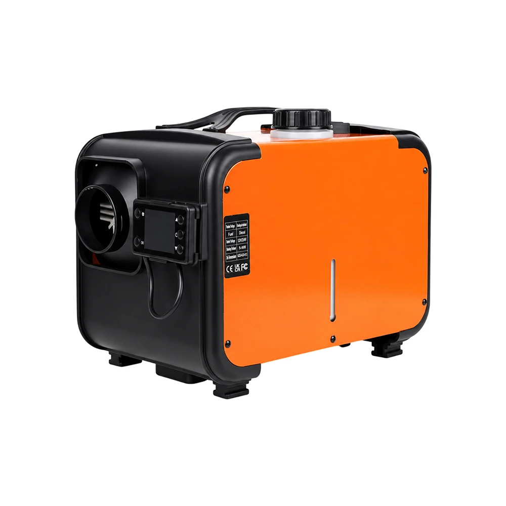 Podofo 8000W Diesel-Luftheizung 12V 24V LCD-Thermostat Fernbedienung Schnelle Heizung Automatische Abschaltungssicherung Roter Standheizlüfter für LKW, Wohnmobil, Camper, Boot, Winterheizung