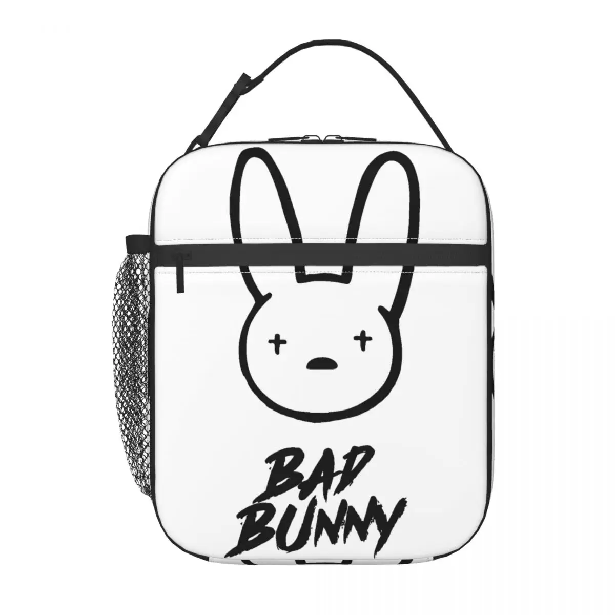 

Изготовленная на заказ сумка для обеда Bad B-Bunny Rabbit для женщин, холодильник, термоизолированная коробка для завтрака, пляжный отдых, путешествия, многоразовые сумки-тоут