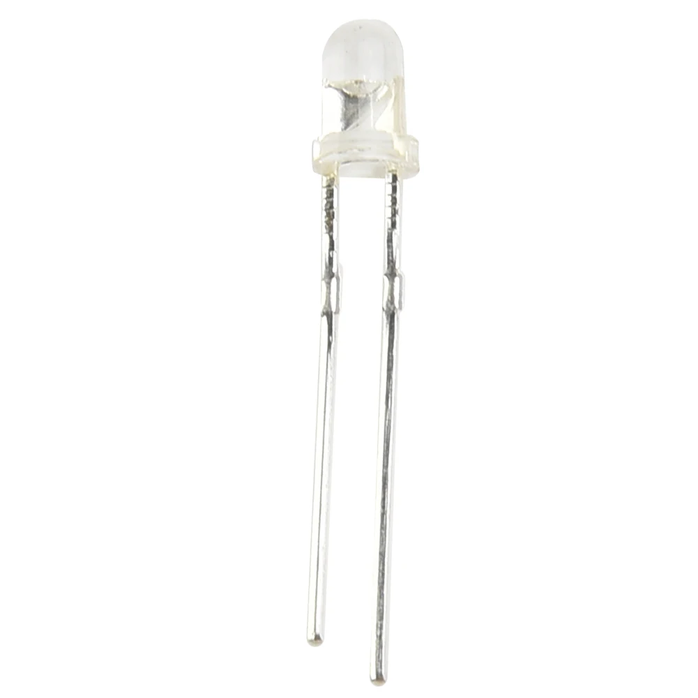 100PCS Super Bright LED 3mm Red/Blue/Green/White/Yellow LED Transparent Bulb Diode Long Legs 17mm Display Modules Supplies