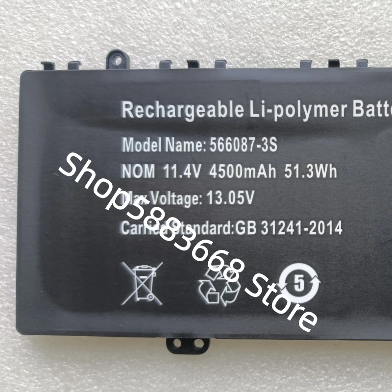 New 566087-3S ZL-566087-3S 11.4V 51.3Wh 4500mAh 10-pin 7-wire Laptop Battery For Beshtau LT1502 LT1502RU001 15.6in Notebook