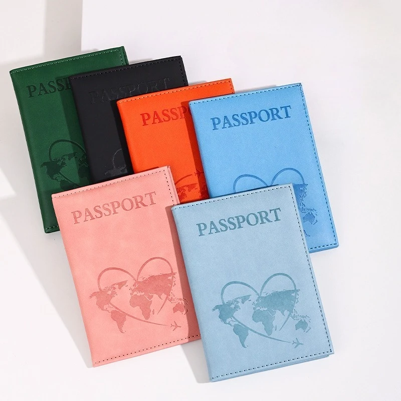

Сплошной цвет, ретро обложка для паспорта, сумка для женщин и мужчин, защитная обложка для паспорта из искусственной кожи, сумка для паспорта для пары, обложка для удостоверения личности, путешествия