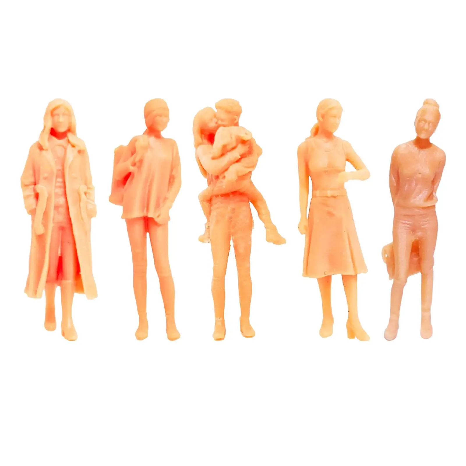 1:64 Model People Figure Miniatures Character Doll Train Model People for Miniature Scene