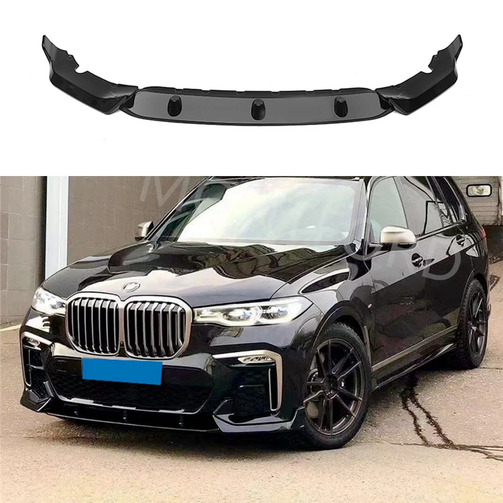 Front and rear bumpers Spoiler Lip For BMW G07 X7 M Sport 2019-2022 Glossy Black Car Body Kit Lower Guard Board Lippe Splitter