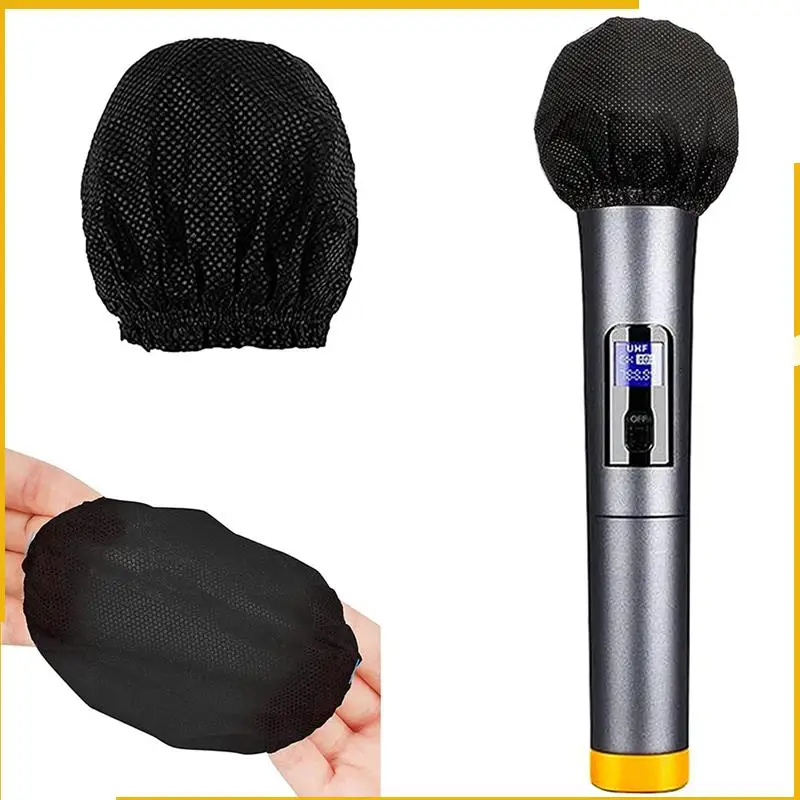 A93P 600 pezzi copertura per microfono usa e getta coperture per microfono protezione per parabrezza per microfono portatile microfono per karaoke