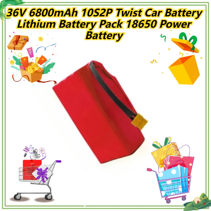 

36V 6800mAh 10S2P Twist Car Battery Lithium Battery Pack 18650 Power Battery
