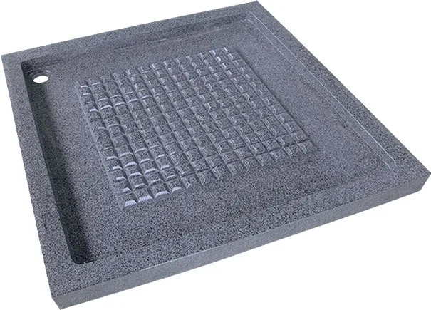 Custom Size High Quality Natural Stone Beige Travertine Marble Bathroom Square Shower Tray